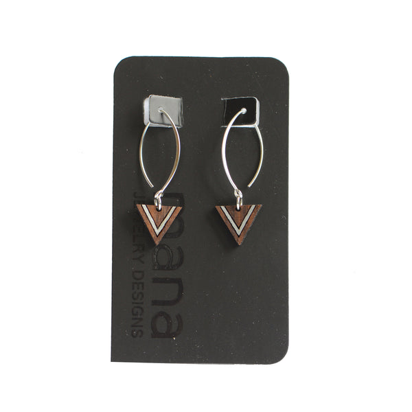 Laulea earrings -Walnut