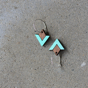 pono earrings - walnut