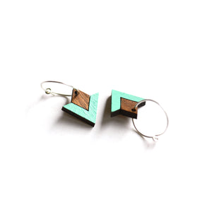pono earrings - walnut