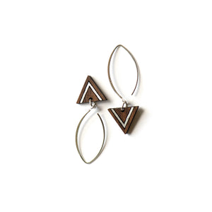 Laulea earrings -Walnut