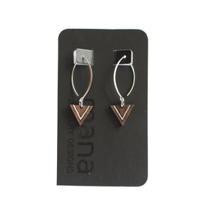 Laulea earrings -Walnut